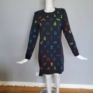 Kenzo Symbols Sweatshirt Dress, VGUC, Size M